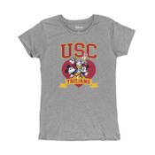 USC Trojans Women's Disney Gray Heart Troop Special Blend T-Shirt